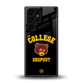 the college dropout back phone cover | glass case for samsung galaxy s25 ultra