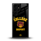 the college dropout back phone cover | glass case for samsung galaxy s25 ultra
