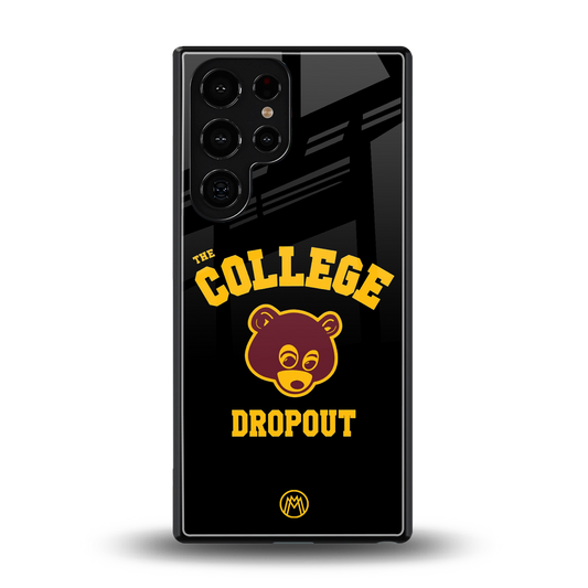 the college dropout back phone cover | glass case for samsung galaxy s25 ultra