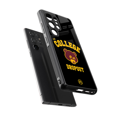 the college dropout back phone cover | glass case for samsung galaxy s25 ultra