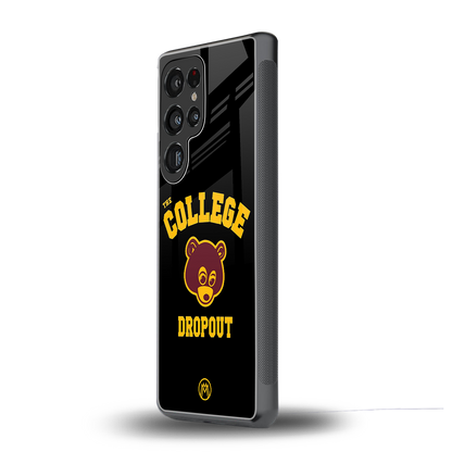 the college dropout back phone cover | glass case for samsung galaxy s25 ultra