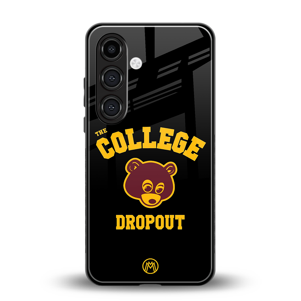 the college dropout back phone cover | glass case for samsung galaxy s25 plus