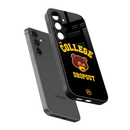 the college dropout back phone cover | glass case for samsung galaxy s23