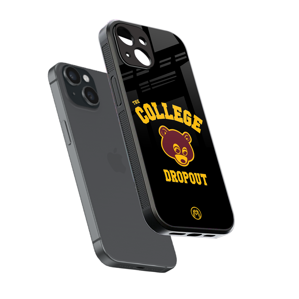 the college dropout back phone cover | glass case for iphone 15