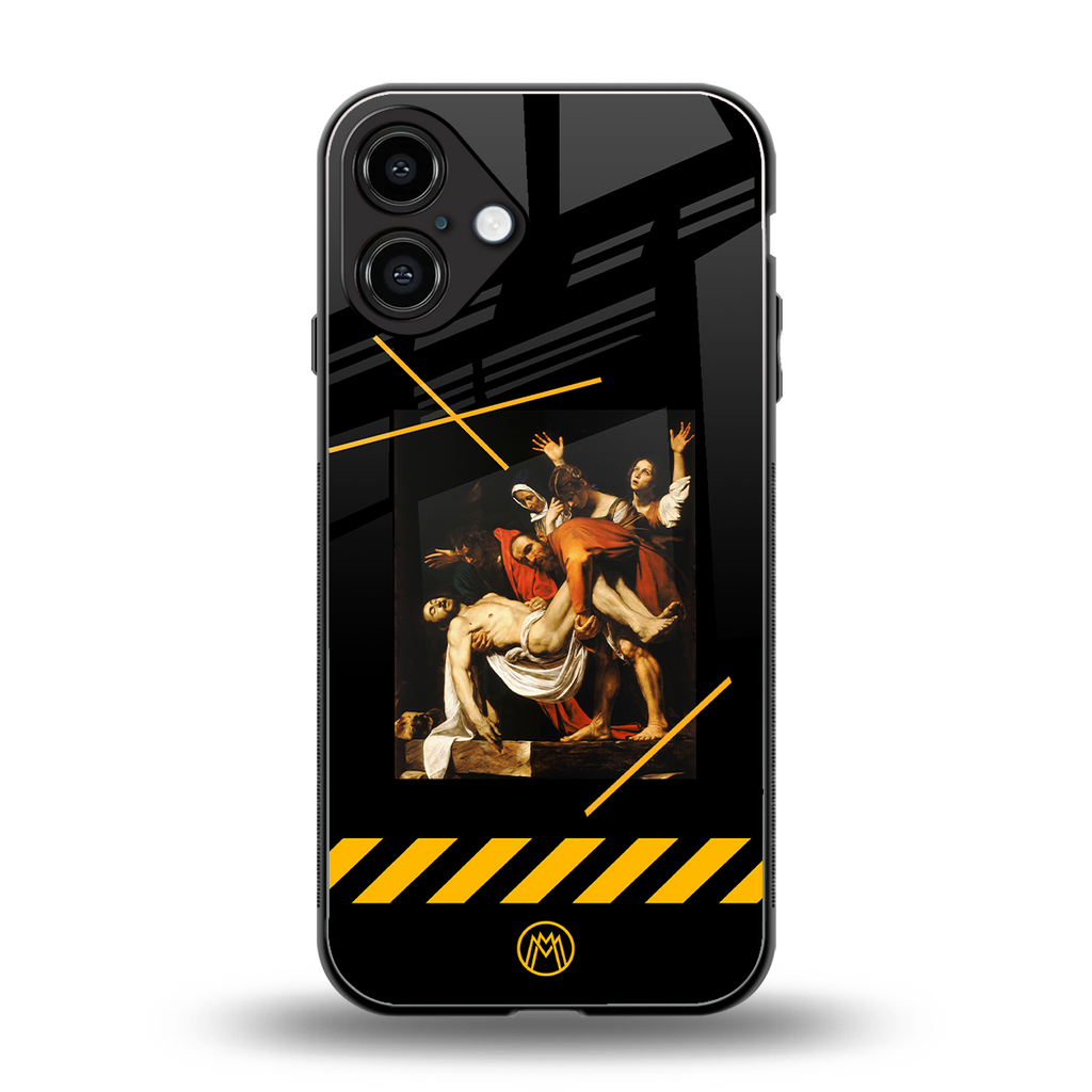 the entombment back phone cover | glass case for iphone 16 plus