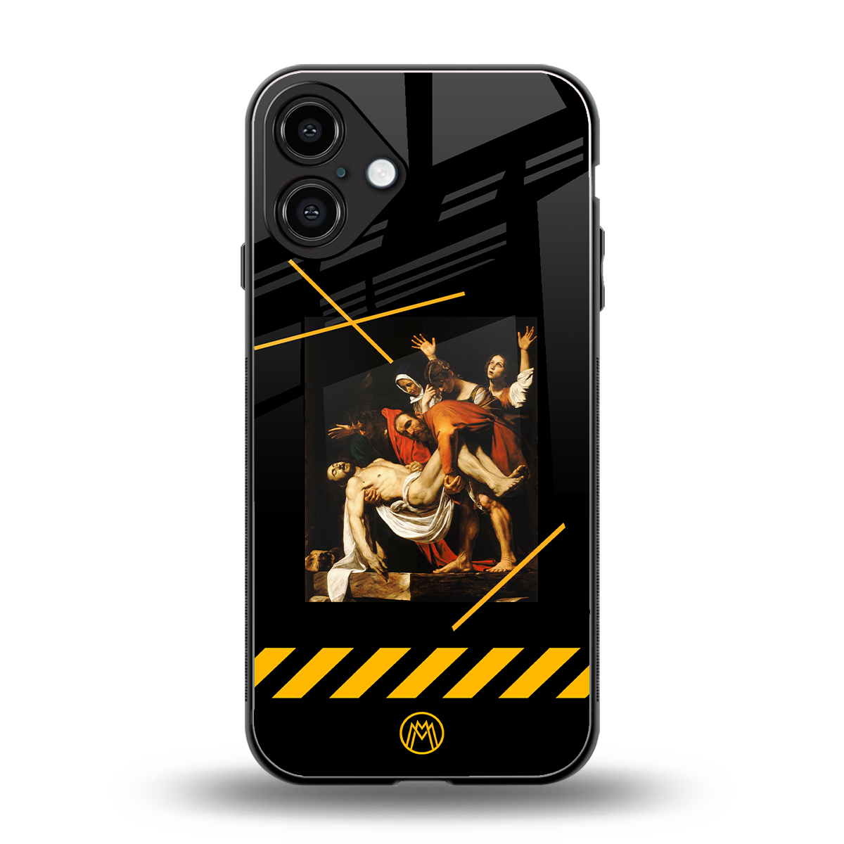 the entombment back phone cover | glass case for iphone 16 plus