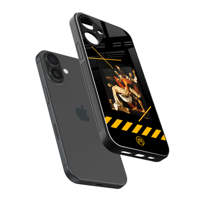 the entombment back phone cover | glass case for iphone 16 plus