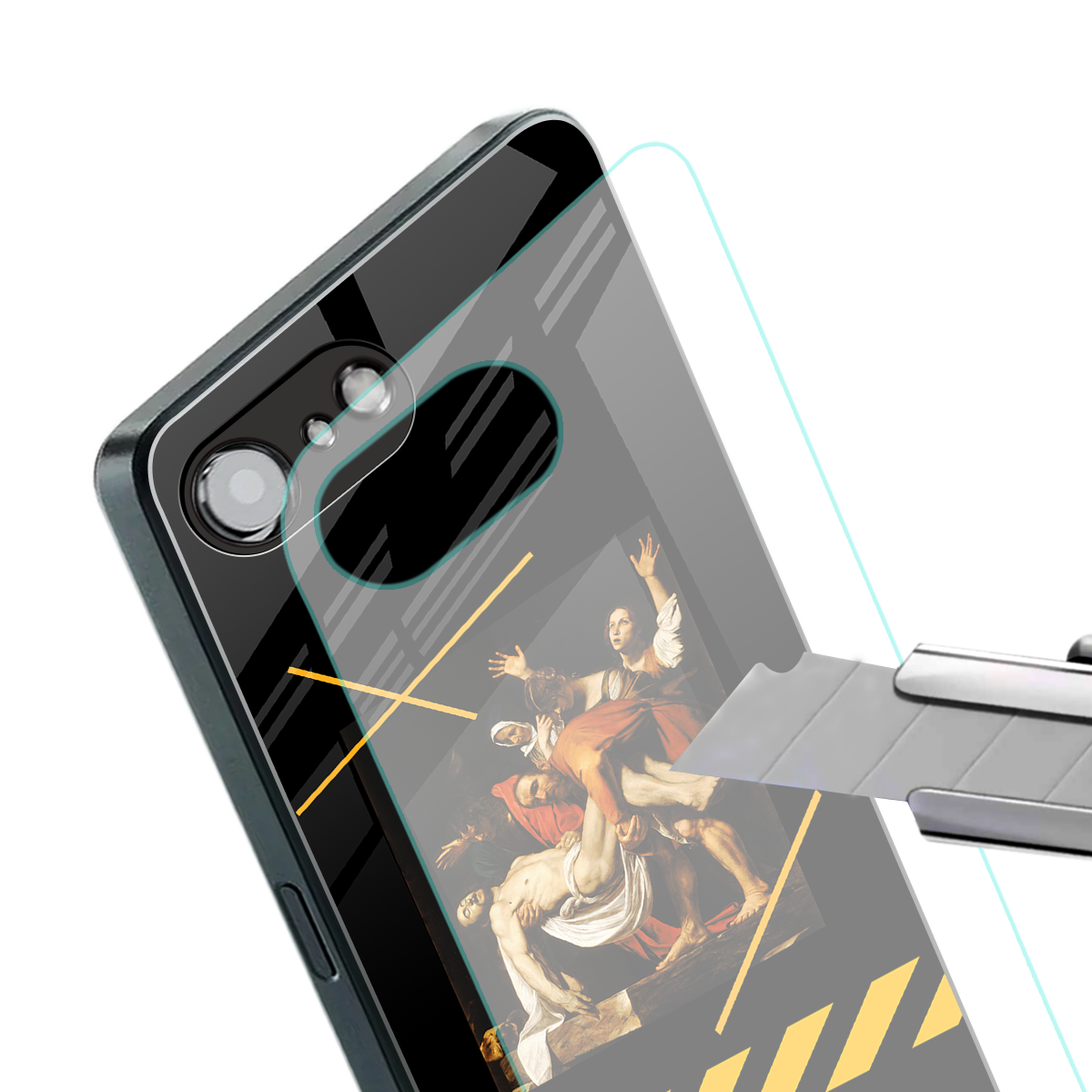 the entombment back phone cover | glass case for iphone 16e