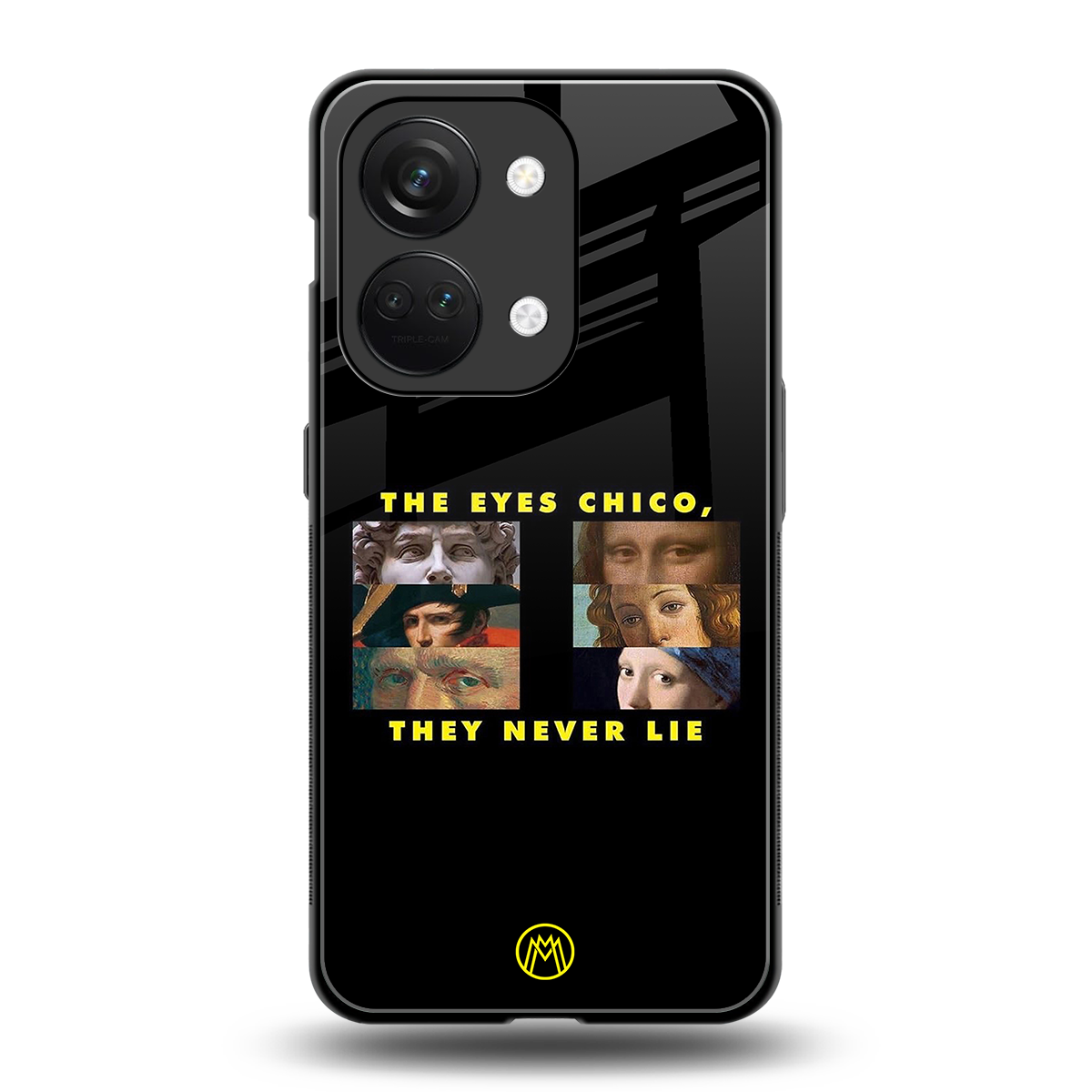 the eyes chico, they never lie movie quote back phone cover | glass case for oneplus nord 3