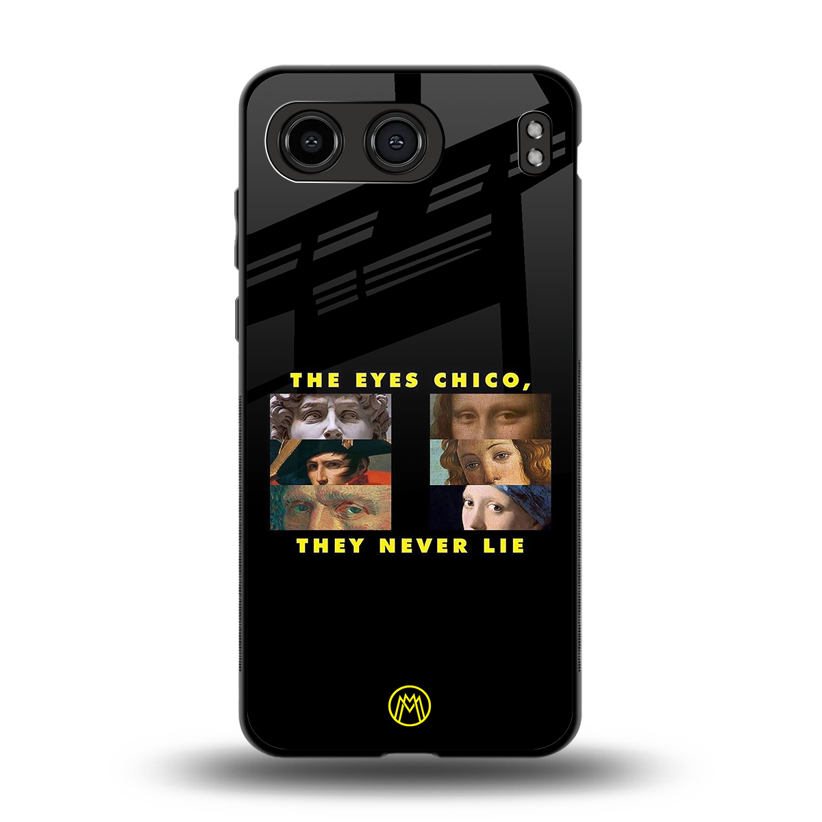 the eyes chico, they never lie movie quote back phone cover | glass case for oneplus nord 4