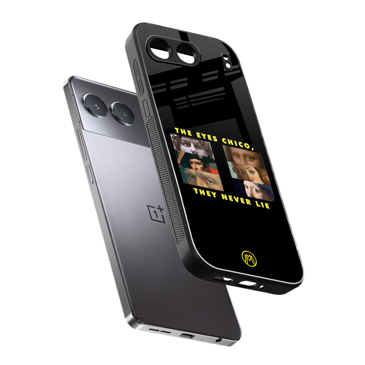 the eyes chico, they never lie movie quote back phone cover | glass case for oneplus nord 4