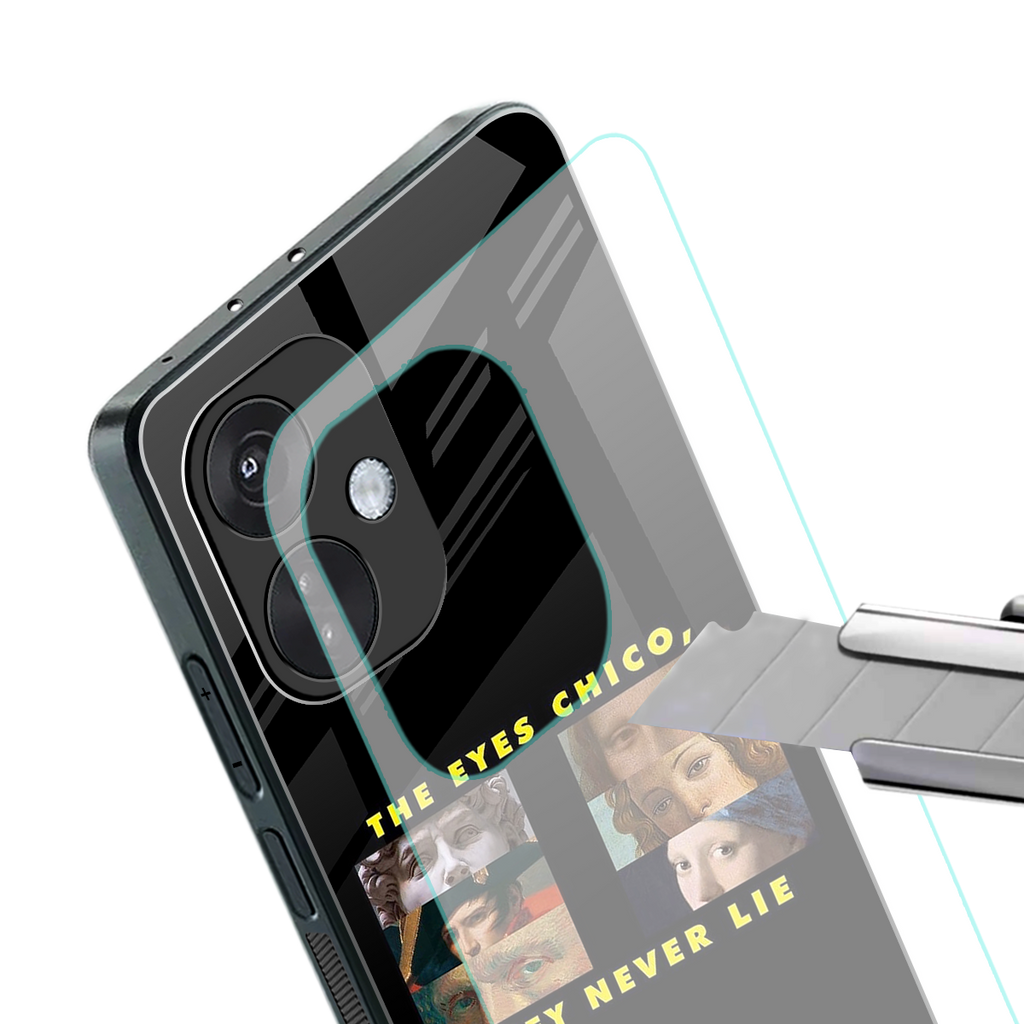 the eyes chico, they never lie movie quote back phone cover | glass case for oneplus nord ce 3