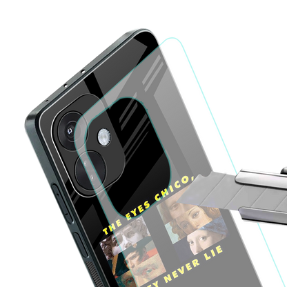 the eyes chico, they never lie movie quote back phone cover | glass case for oneplus nord ce 3
