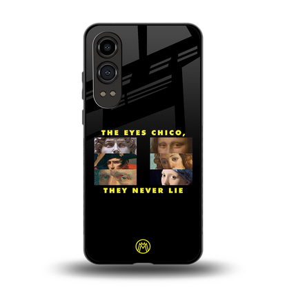 the eyes chico, they never lie movie quote back phone cover | glass case for oneplus nord ce 4 lite
