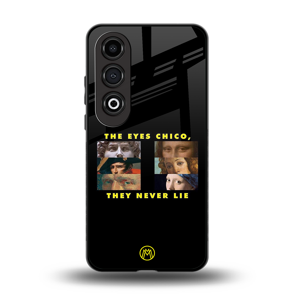 the eyes chico, they never lie movie quote back phone cover | glass case for oneplus nord ce 4