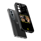 the eyes chico, they never lie movie quote back phone cover | glass case for oneplus nord ce 4