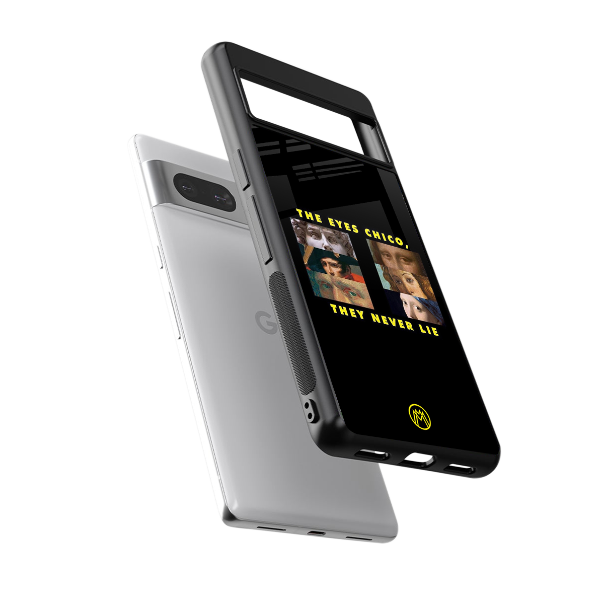the eyes chico, they never lie movie quote back phone cover | glass case for Google Pixel 7