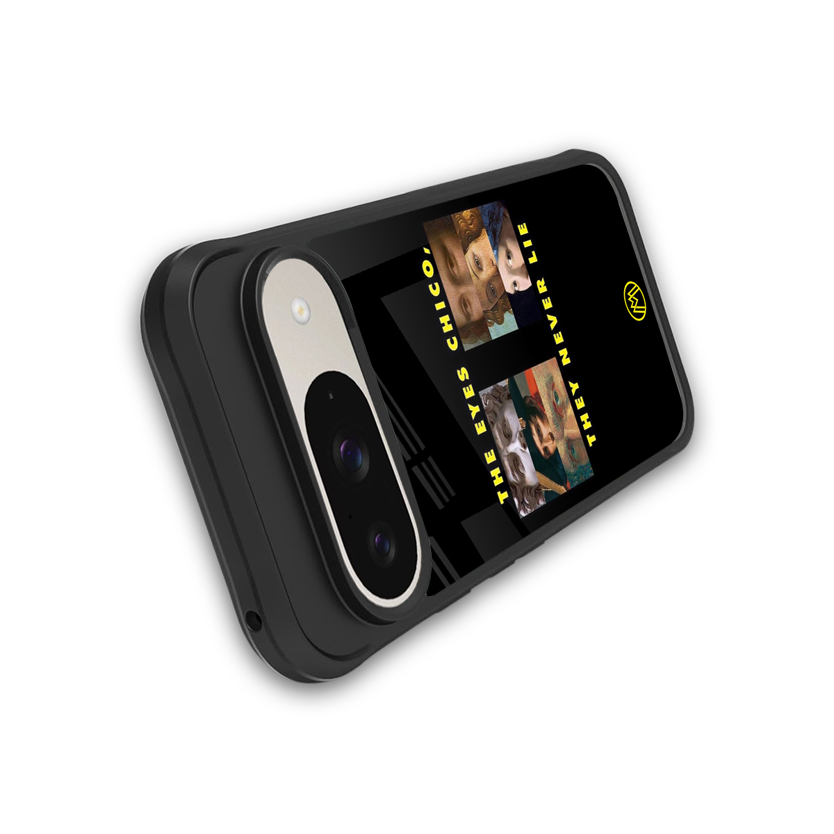 the eyes chico, they never lie movie quote back phone cover | glass case for google pixel 9