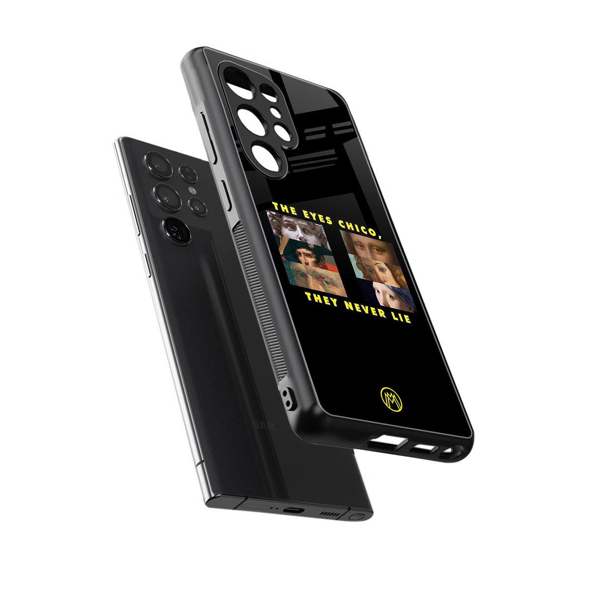 the eyes chico, they never lie movie quote back phone cover | glass case for samsung galaxy s25 ultra