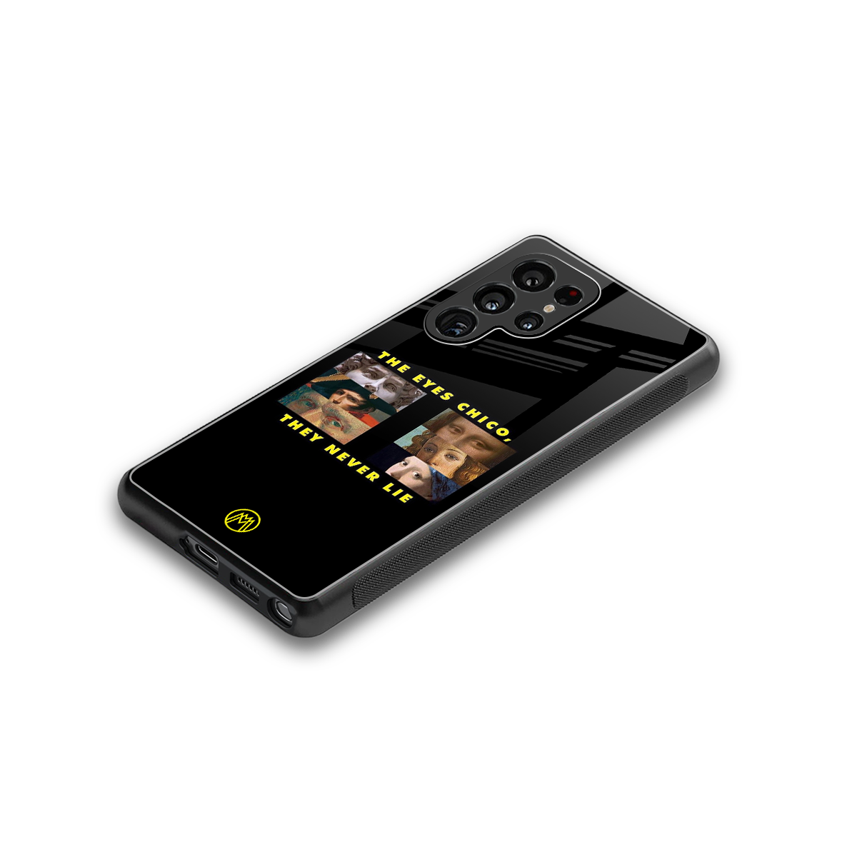the eyes chico, they never lie movie quote back phone cover | glass case for samsung galaxy s25 ultra