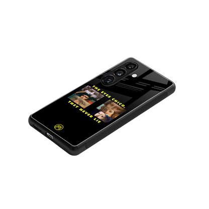 the eyes chico, they never lie movie quote back phone cover | glass case for samsung galaxy s23