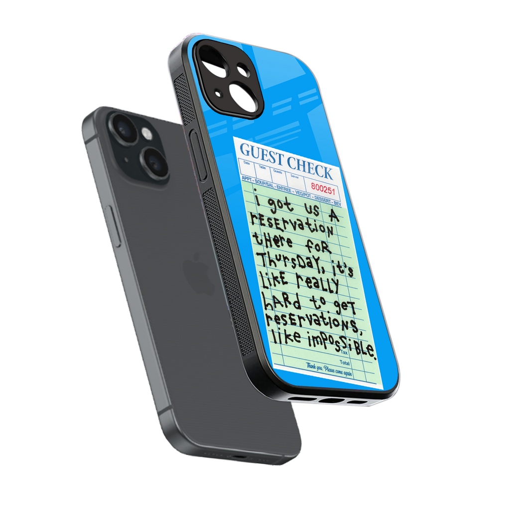 the reservation back phone cover | glass case for iphone 13