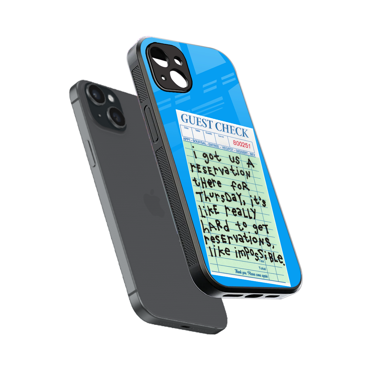 the reservation back phone cover | glass case for iphone 14 plus