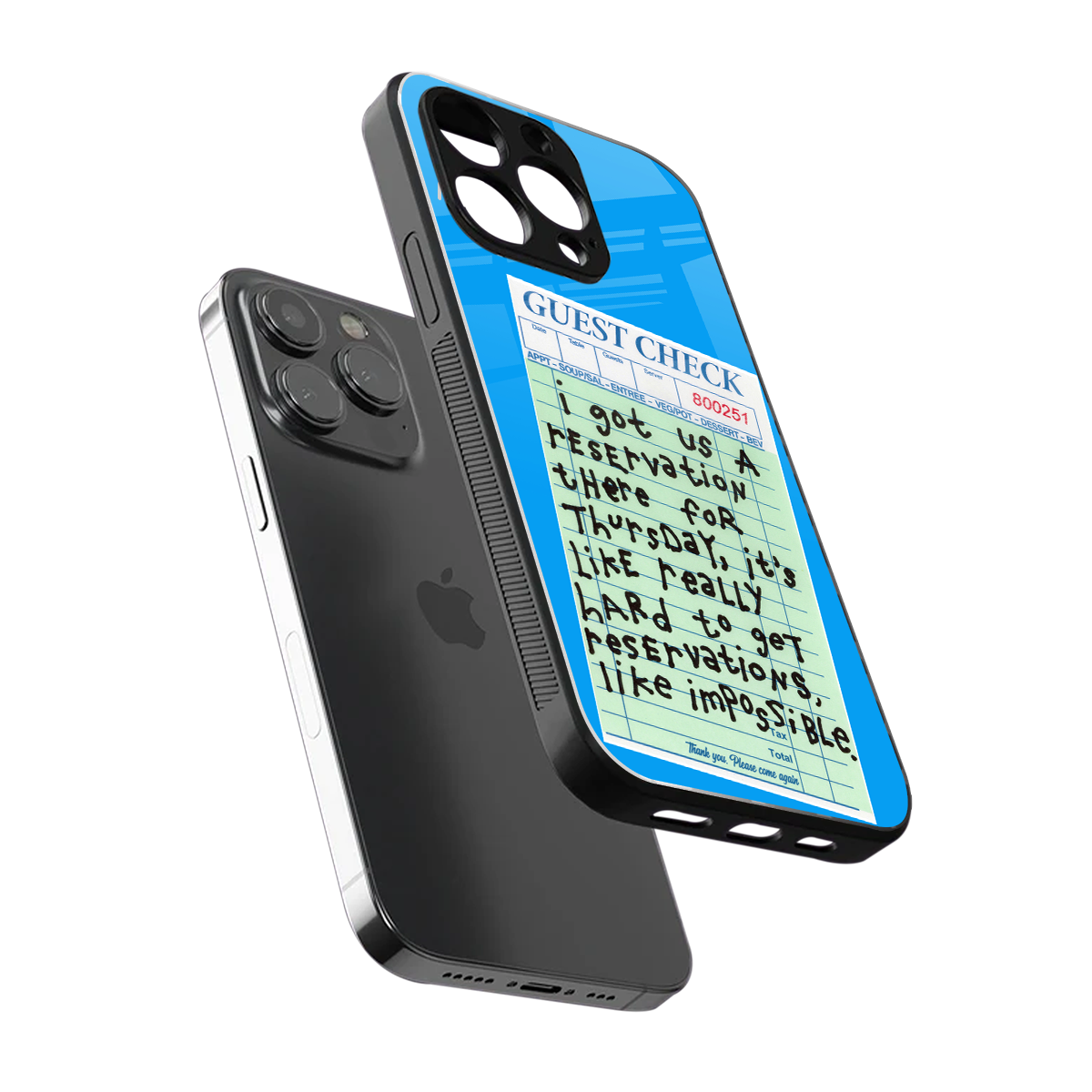 the reservation back phone cover | glass case for iphone 14 pro max