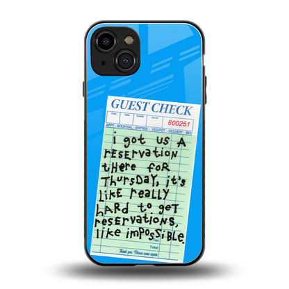 the reservation back phone cover | glass case for iphone 14