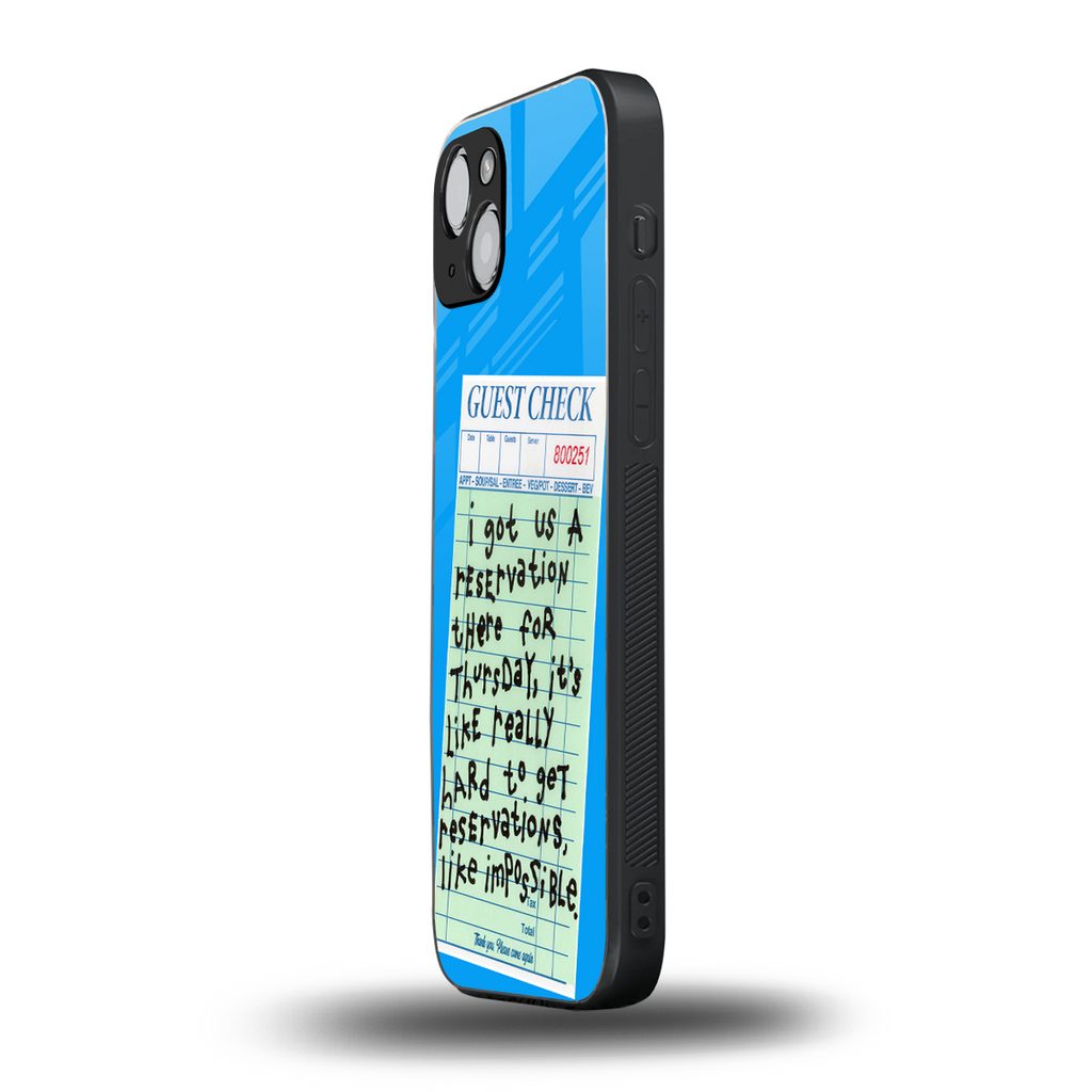 the reservation back phone cover | glass case for iphone 14