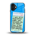 the reservation back phone cover | glass case for iphone 16 plus