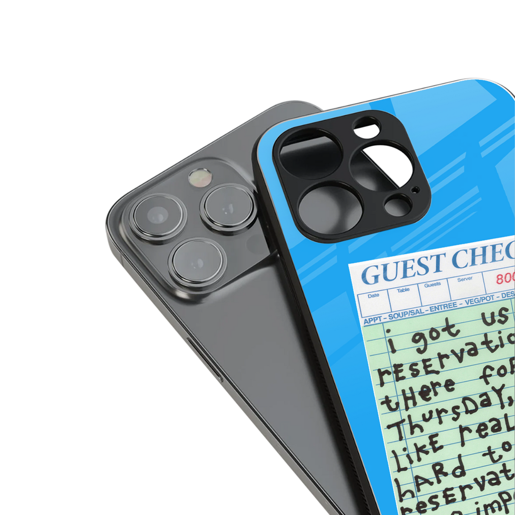 the reservation back phone cover | glass case for iphone 14 pro max