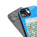 the reservation back phone cover | glass case for iphone 14 plus