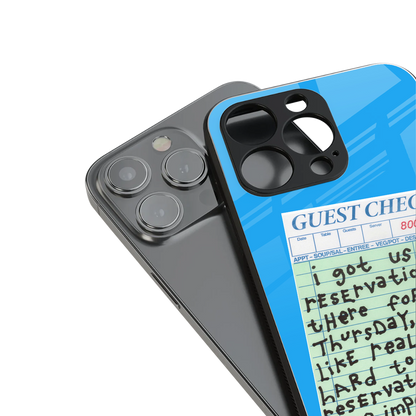 the reservation back phone cover | glass case for iphone 15 pro