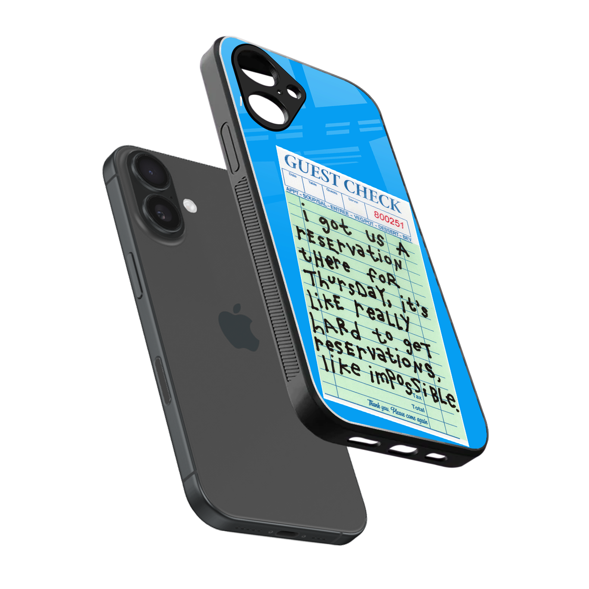 the reservation back phone cover | glass case for iphone 16