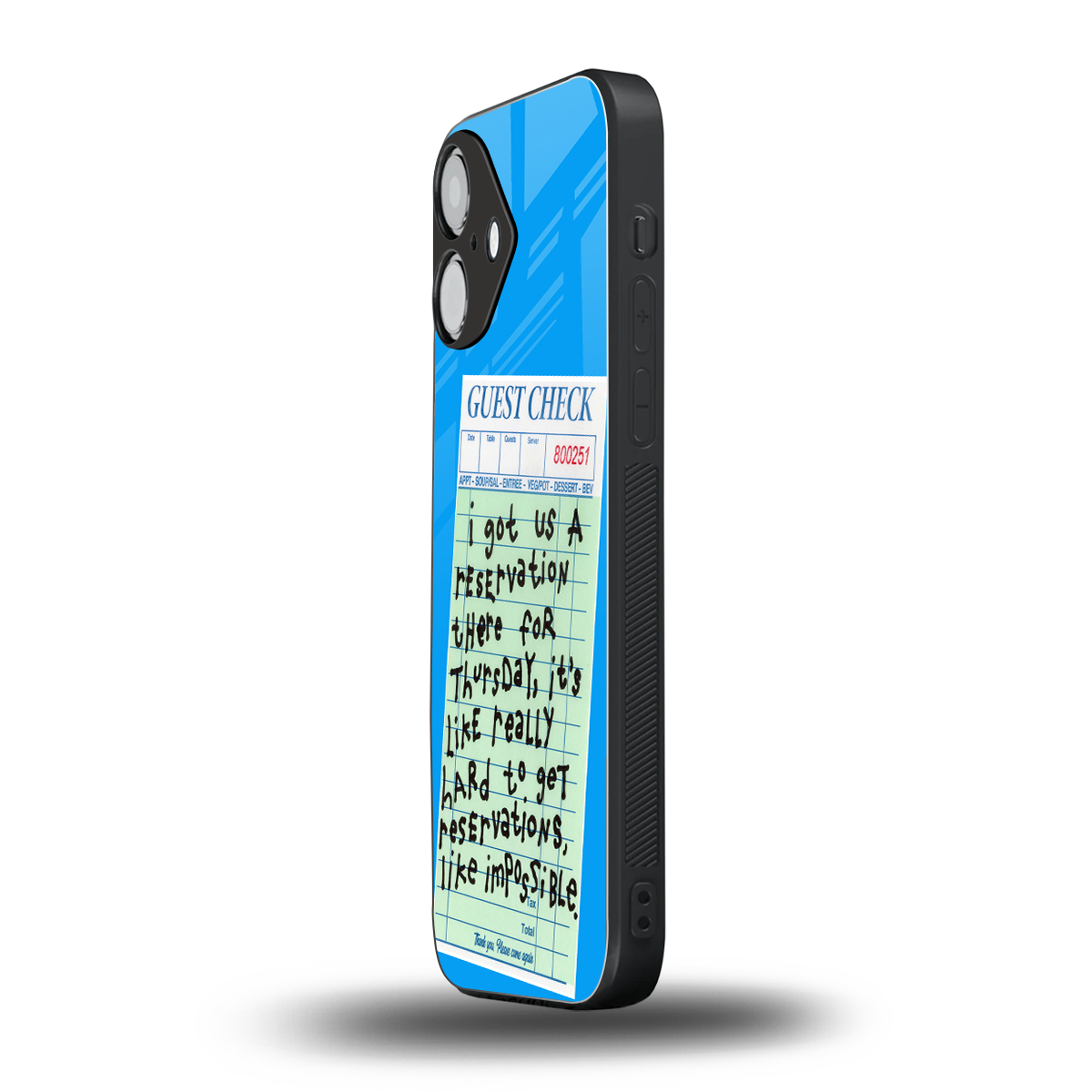 the reservation back phone cover | glass case for iphone 16