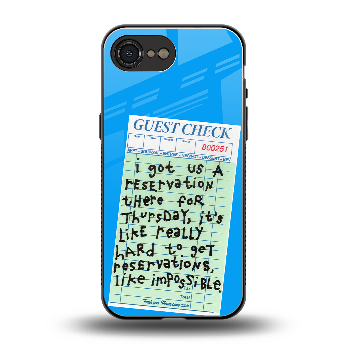 the reservation back phone cover | glass case for iphone 16e