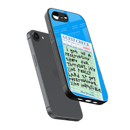 the reservation back phone cover | glass case for iphone 16e