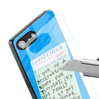the reservation back phone cover | glass case for iphone 16e