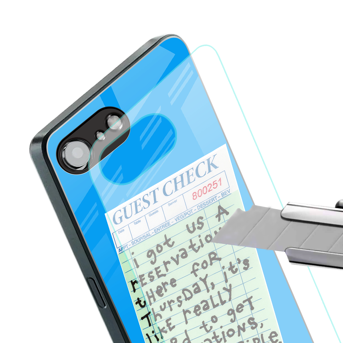 the reservation back phone cover | glass case for iphone 16e