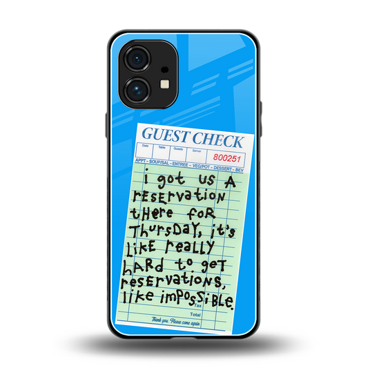 the reservation back phone cover | glass case for nothing phone 1