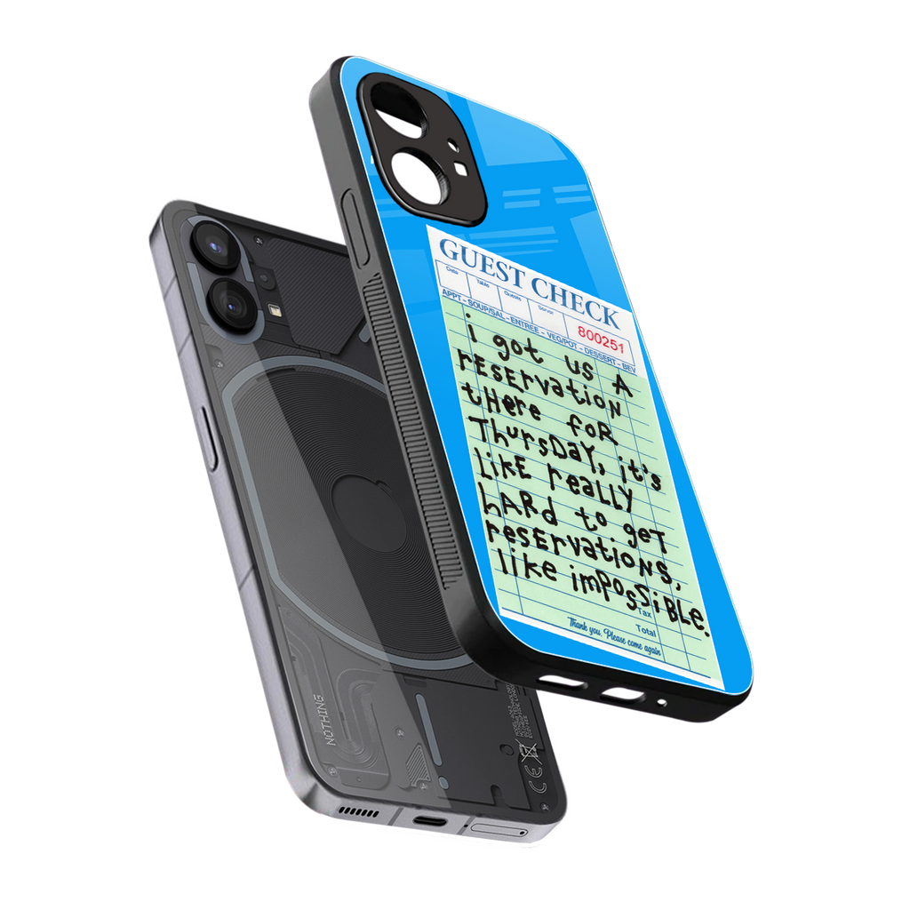 the reservation back phone cover | glass case for nothing phone 1
