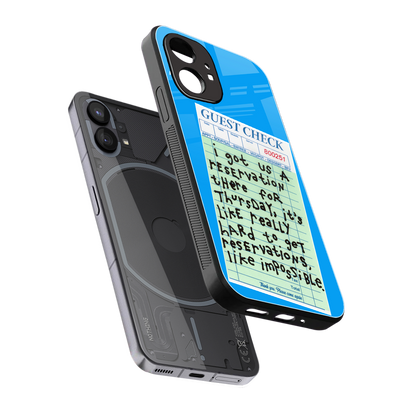 the reservation back phone cover | glass case for nothing phone 1