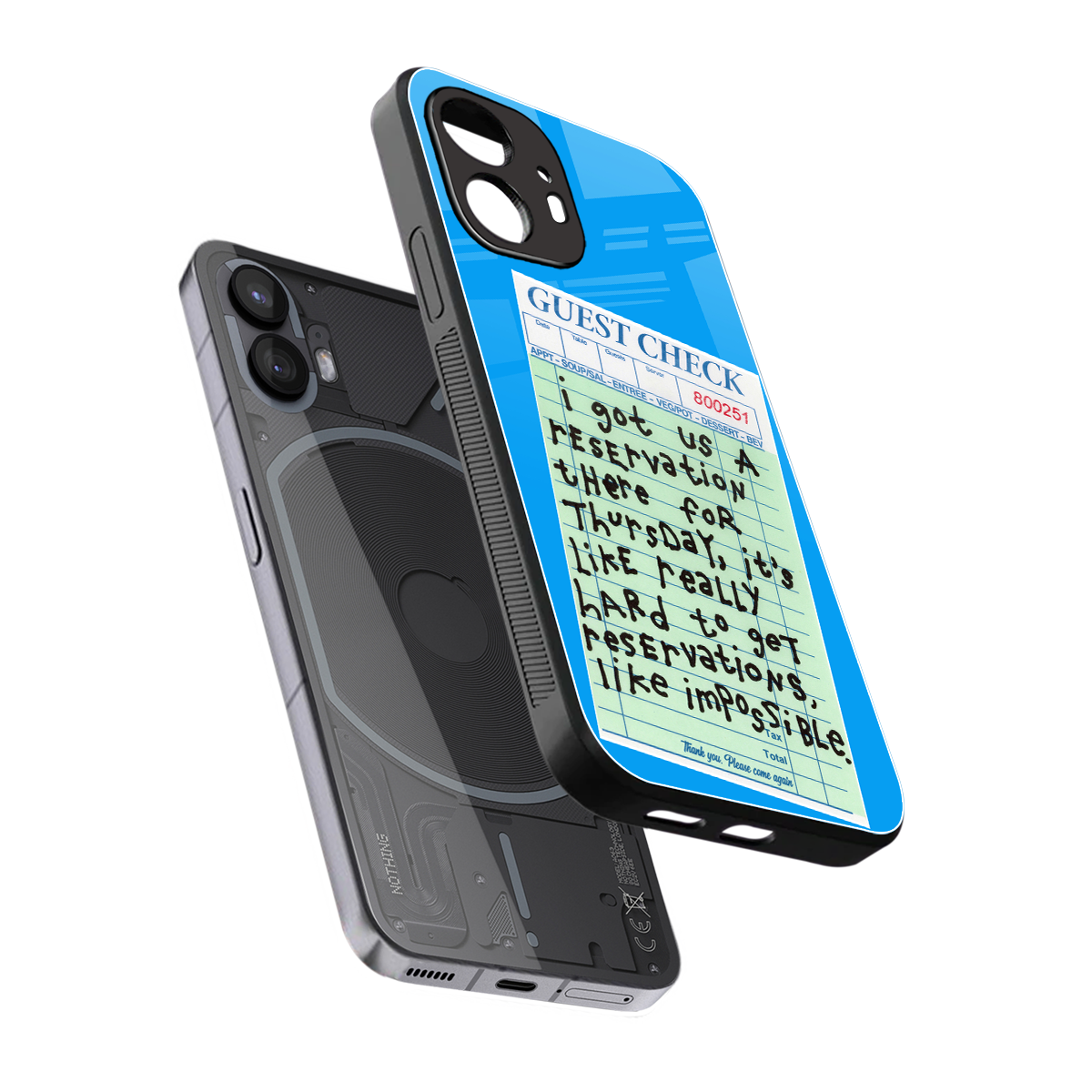 the reservation back phone cover | glass case for nothing phone 2