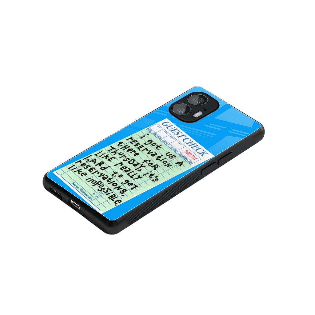 the reservation back phone cover | glass case for nothing phone 2