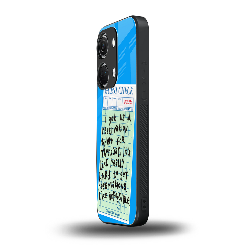 the reservation back phone cover | glass case for oneplus nord 3