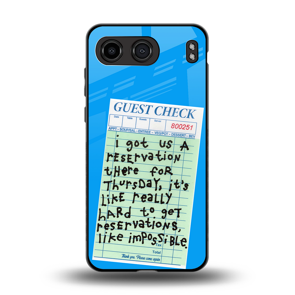 the reservation back phone cover | glass case for oneplus nord 4