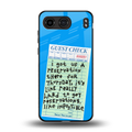 the reservation back phone cover | glass case for oneplus nord 4