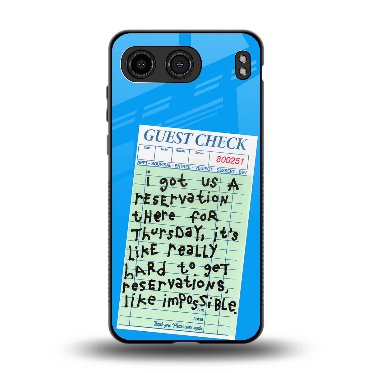 the reservation back phone cover | glass case for oneplus nord 4