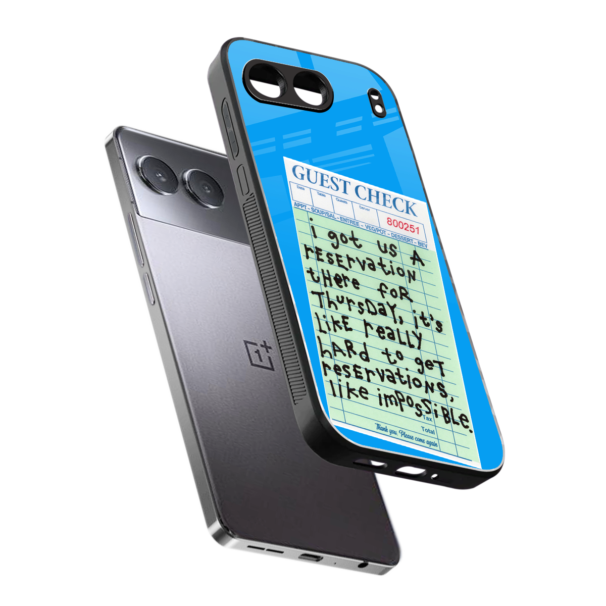 the reservation back phone cover | glass case for oneplus nord 4